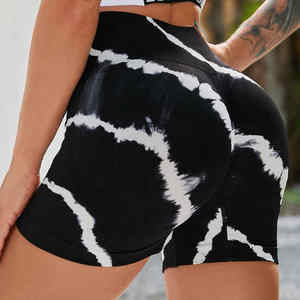 กางเกงขาสั้นออกกำลังกายเอวสูงสำหรับผู้หญิงกางเกงกีฬาแห้งเร็วระบายอากาศได้ดี - Product Image 2