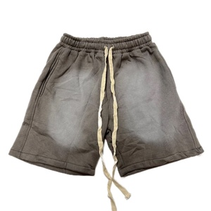 Pantalones Cortos Deportivos de Algodón con Lavado Ácido para Hombre, con Cintura Elástica Alta, Tejido Ecológico para Viajes - Product Image 3