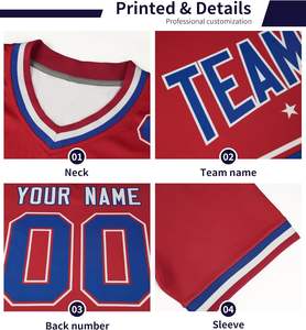 Camiseta de fútbol americano personalizada directa de fábrica con material de secado rápido, ideal para uniformes de club, equipos deportivos y prácticas - Product Image 4