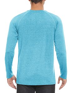 180 Gsm mixte Materia 100% Polyester T-Shirt athlétique entraînement pêche Tee sonnerie séchage rapide UPF 50 + Protection solaire léger - Product Image 2