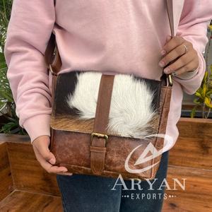 2024 Newest Wholesale Fashion Real Cowhide Leather Crossbody Purse for Men & Women Genuine Leather Luxury Messenger Handbags - Product Image 1