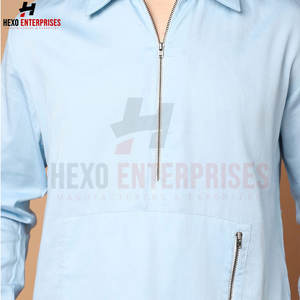 Best Selling Casual Half Zipper T-Shirt <b>for</b> <b>Men</b> Wholesale Price Custom Logo Short Sleeve Canvas Material Online Sale - Product Image 6