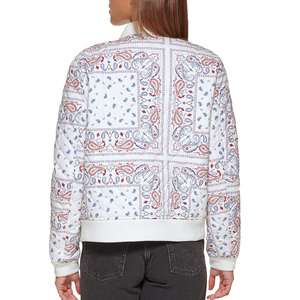 Custom Made <b>Lightweight</b> Women's Bomber <b>Jacket</b> Top Trending Long Fabric Direct Factory Sale OEM Design Cotton Filling Knitted - Product Image 5