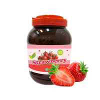 KEIFU 4kg Taiwan Aardbeienpuree Jam Pulp Bubble Tea Topping Flesverpakking Gecertificeerd HALAL/HACCP/ISO 22000 Fruit