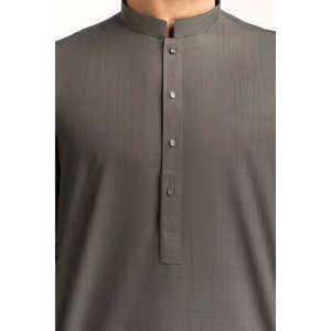 Traje de 3 Piezas para Hombre, Corte Entallado, Color Gris Oscuro, Estilo Ejecutivo, Pantalones Largos con Cierre de Botón de Una Fila - Product Image 4