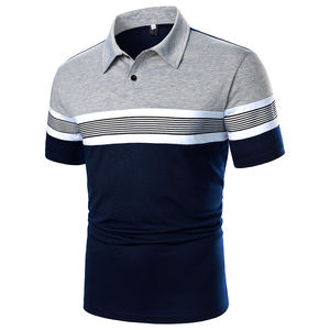 Polos para hombre, camiseta de Golf de algodón 100% de alta calidad, camisetas de Polo de Golf con estampado de manga corta para hombre, nueva camiseta informal ajustada para hombre - Product Image 1