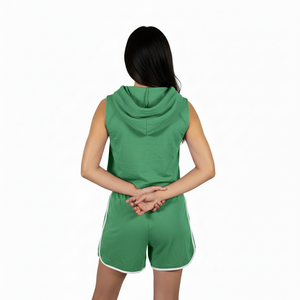 Conjuntos de Sudadera Corta y Pantalones Cortos para Mujer, Cómodos y Elegantes, Ideales para Uso Casual - Product Image 2