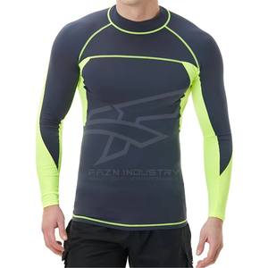 Qualité supérieure Vente chaude BJJ MMA Rash Guard Collants de compression pour hommes Ensemble de chemise Imprimé personnalisé à manches longues - Product Image 1
