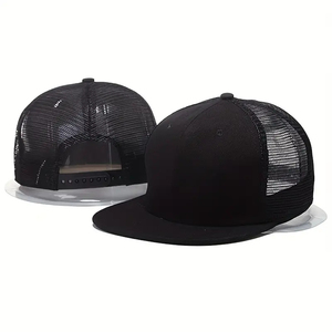 Women Custom Made High Quality 5 Panel 3D Embroidery <b>Flat</b> Brim Mesh Trucker Hat Snapback <b>Caps</b> for <b>Men</b> Classic trucker hat - Product Image 3