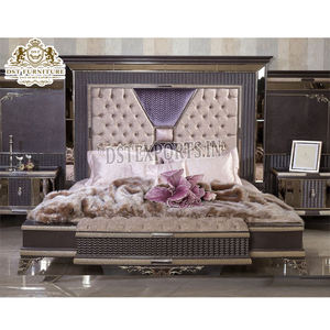 European Theme Modern Touch Designed Bedroom Furniture Buy Teak Wood Bedroom Furniture for Home Hand Carved <b>Wooden</b> <b>Bed</b> Stools - Product Image 1