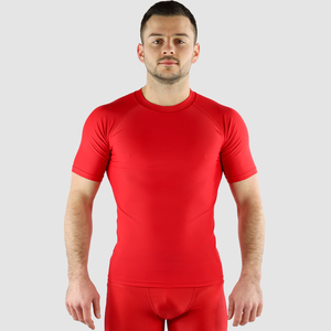 100% algodón microfibra 2025 camiseta informal para hombres patrón sólido Jersey tela ajuste Regular cuello redondo buena calidad ropa casual - Product Image 3