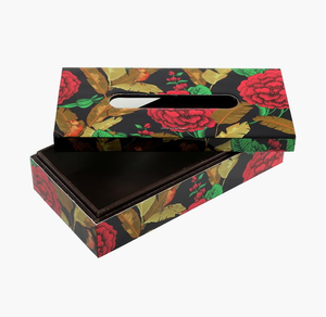 Elegante caja de pañuelos de madera Artesanía impresa Venta caliente Caja de pañuelos de madera de lujo Caja de pañuelos de la mejor calidad - Product Image 2