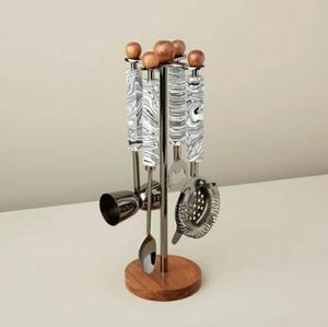 เครื่องมือวัดจิ๊กเกอร์ทำจากสเตนเลสสีเงินขัดเงาของตกแต่งโต๊ะ - Product Image 5