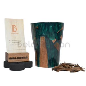 Cadeau de l'Aïd Mubarak Brûleur de Oud Brûleur de Bakhoor Grand Mabkhara Encens Grand Mabkhara Brûleur de Bakhoor Ensembles de voyage Mini parfums - Product Image 3