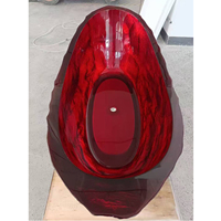 Baignoire autoportante en résine de design moderne, écologique, de luxe, multicolore, en surface solide, pour hôtel, YUJIE 1,8 m