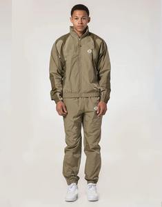 ชุดวอร์มวิ่งแบบมีซิปพิมพ์ลายตามสั่งสำหรับผู้ชาย เสื้อผ้าสตรีทแวร์ ผ้าฝ้าย 100% ระบายอากาศได้ดี ชุดกีฬาแบบสั่งทำพิเศษ - Product Image 3