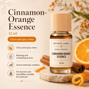Private Label Cinnamon Orange Fragrance Essence 12ml OEM | Aromatic <b>Oil</b> for <b>Burners</b> & Humidifiers | Spain EU - Product Image 2