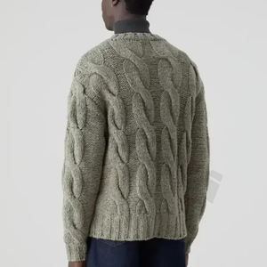 Pulls en tricot techniques pour hommes, design personnalisé, hiver, lourd, 220g, séchage rapide, respirant, grande taille, confortable, nouvelle mode - Product Image 3