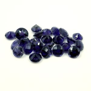 Iolita Natural, Corte Brillante Redondo, Gema Facetada para Joyería, Tamaño Calibrado, India - Product Image 2