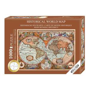 Rompecabezas de Mapa Mundial Histórico de 1000 Piezas Aimee Stewart, Juguete Educativo Personalizado, Diseño de Juego de Rompecabezas con Muestra Gratuita - Product Image 1