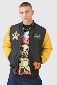 Chaqueta Bomber Varsity de Invierno 2025 para Hombre, Estilo Casual Urbano, Resistente al Viento, Colores y Logotipo Personalizables en la Parte Delantera - Product Image 3
