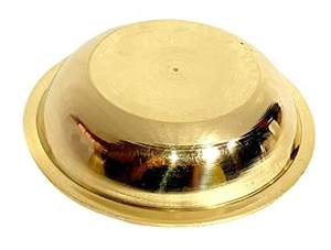 Cuenco para servir de latón puro, diseño liso dorado ecológico pulido para vajilla de comedor de cocina - Product Image 2