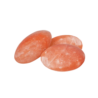 Kit de massage corporel en gros Sel rose de l'Himalaya Pierre chauffante en cristal de roche à énergie chaude pour thérapie de spa Soulagement relaxant de la douleur