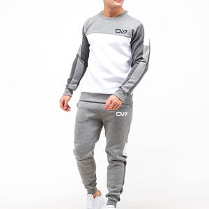 Derniers modèles de vêtements de sport slim fit pour hommes survêtements d'hiver en tissu respirant avec logo personnalisé différentes couleurs unies en vente - Product Image 1