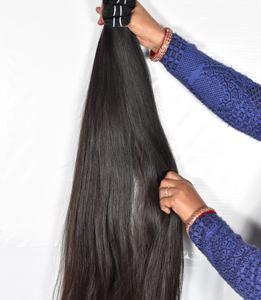Extensions de Cheveux Humains à Double Trame pour Femmes Noires, Cheveux Naturels Indiens Non Transformés, 100% Vierges, Alignés sur les Cuticules - Product Image 1