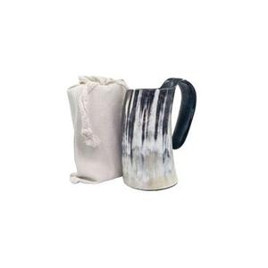 Authentic Medieval Beer Tankard Genuine Polished Natural <b>Handmade</b> Viking Horn <b>Mug</b> Best Quality with Mirror Polish - Product Image 3