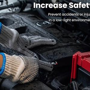 Directo de fábrica de alta calidad XL tamaño impermeable protección UV algodón punteado guantes de seguridad para uso al aire libre - Product Image 5