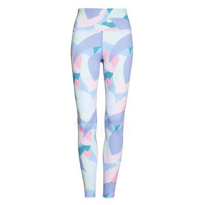 Customized Quick Dry Yoga <b>Leggings</b> Women Solid <b>Pattern</b> Design High Elastic Waist Comfortable Plus Size Spandex/Polyester Pants - Product Image 1