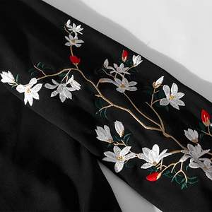 Streetwear Hommes Fleur Brodée Lourd 100% Coton Respirant Pocket Pullover Hoodies - Product Image 4