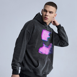 Sweats à capuche vintage de haute qualité Style rétro classique Design distinctif et tissu polaire ODM approvisionnement en gros prix sweats à capuche pour hommes - Product Image 3