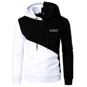 Wholesale Top Quality Men Clothing 2022 / Custom Logo Men Sweatshirts & Hoodies / Cheap Price Men Two Tone Drawstring Hoodie