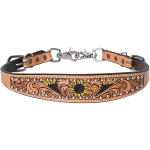 Correa de hombro de cuero de vaca genuino Productos de comodidad Correa ajustable Western Headstall Para Caballo de alta calidad para la venta - Product Image 3
