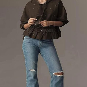 Sudaderas Glamurosas de Punto con Pedrería para Mujer, con Logotipo Frontal, Modernas, 100% Algodón, Ecológicas y Transpirables - Product Image 2