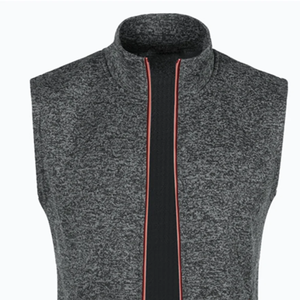 Automne hiver hommes laine tactique gilet décontracté tricoté velours haut haute rue fermeture éclair sans manches col haut solide vêtements d'extérieur - Product Image 5