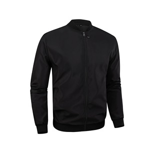 แจ็คเก็ตนักบินผู้ชายใหม่เสื้อกีฬาสีทึบมีซิปสำหรับฤดูใบไม้ผลิและฤดูใบไม้ร่วงแฟชั่นลำลองแบรนด์ใหญ่ - Product Image 1