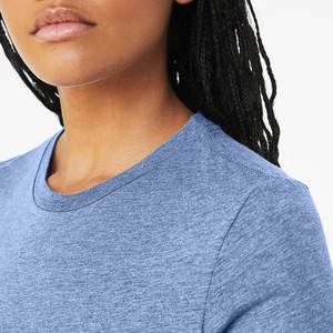 Camiseta Lisa para mujer, camiseta negra a la moda para mujer, camiseta barata de impresión surtida personalizada al por mayor para mujer, camiseta lisa informal - Product Image 4