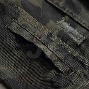 Usine Fabrication Nouvelle Arrivée High Street Style Toile Col Montant Hommes Jeans Veste Personnalisée En Gros - Product Image 6