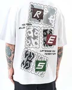 Camiseta de talla grande de algodón Pima de 100% sólido para mujer, camisetas en blanco con gráfico personalizado al por mayor para ropa de hombre - Product Image 5