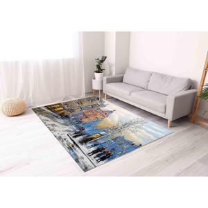 Tapis Paysage Hivernal Urbain, Tapis Imprimé, Paysage Urbain Hivernal, Tapis en Velours - Product Image 4