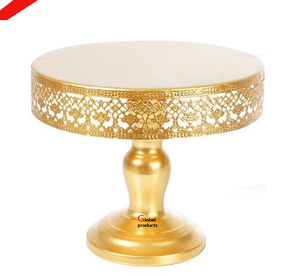 great quality <b>golden</b> finished metal stainless steel designer cake stand for hotel restaurant and <b>bar</b> - Product Image 1