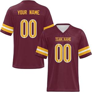 Vêtements de football américain par sublimation Maillot et pantalon d'entraînement Uniformes de football américain en polyester pour adultes/jeunes - Product Image 1