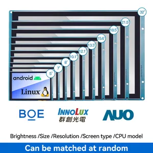 แผงสัมผัส LCD แบบตั้งโปรแกรมได้แบบฝังขนาด 7 นิ้ว + หน้าจอสัมผัส + เมนบอร์ด + ซอฟต์แวร์พร้อม CPU / ไดรเวอร์ รองรับพอร์ต RS232/RS485 / TTL