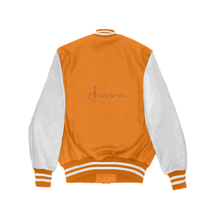 เสื้อแจ็กเก็ตสตรีทแวร์สไตล์เบสบอลสินค้ามาใหม่2024แผ่นติดโลโก้ผ้าแคนวาสแบบออกแบบได้ตามต้องการ - Product Image 4