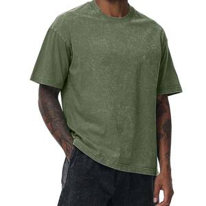 เสื้อยืดผู้ชายทรงโอเวอร์ไซส์ ผ้าถัก 100% โพลีเอสเตอร์/คอตตอน น้ำหนักเบา ระบายอากาศได้ดี เป็นมิตรกับสิ่งแวดล้อม สไตล์ลำลอง สตรีทแวร์ สีพื้น ย้อมสีแบบแอซิด - Product Image 2