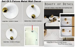 Décoration murale en métal Sculpture d'art en fer faite à la main pour la décoration de la maison, du salon et de la chambre à coucher - Product Image 5