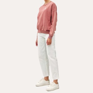 Recién llegado, lavado ácido para mujer, bordado, forrado, sólido, informal, antideslizante, poliéster/algodón Terry, 300g, peso pesado, Invierno - Product Image 3